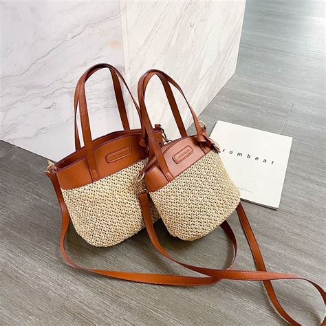 designer straw handbags.